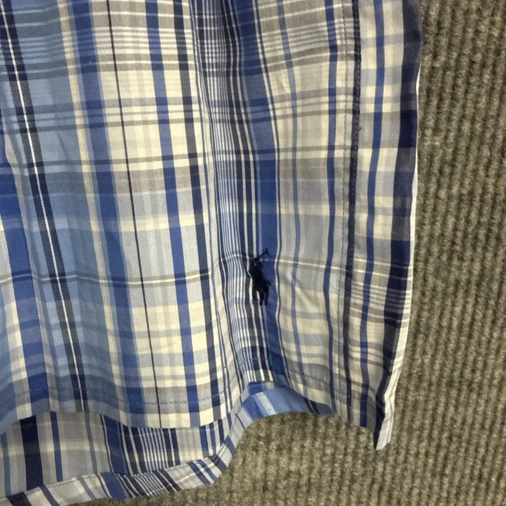 Polo Ralph Lauren Mens Classic Fit Plaid 100% Cotton Size XL Woven Boxer Shorts